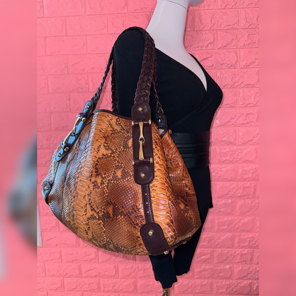 Gucci Pelham Python Shoulder Bag